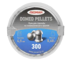 Пули Люман 4,5мм Domed Pellets, 0,68гр. (300шт)										