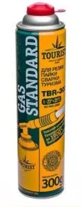 Газ баллон GAS STANDARD (TBR-300) для портативных приборов - резьбовой,Tourist
